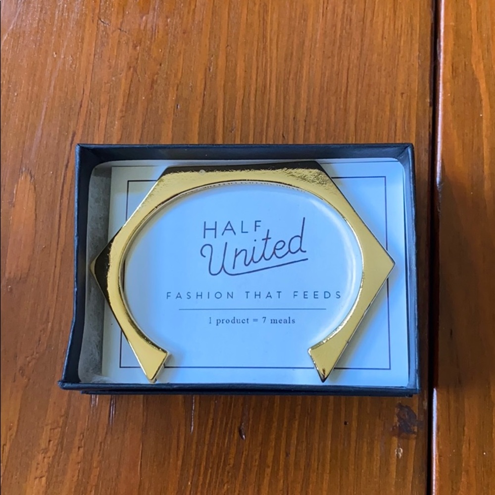 Half United Hex Cuff Bracelet